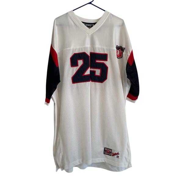 Y2K Eljay #25 Blue White Throwback NFL Jersey Sz 2XLT Oversize Football All Pro - Picture 2 of 15